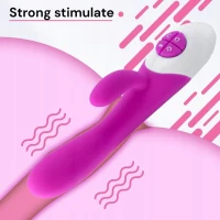 Sensual Vibrátor Rabbit Silicone 21 cm růžová