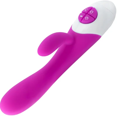 Sensual Vibrátor Rabbit Silicone 21 cm růžová