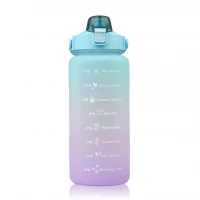 Foxter 2545 Láhev na vodu s denním pitným režimem 2000 ml modrooranžová