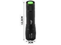 BAILONG 08359 Svítilna LED Q3, T6, L2, 3 barvy svícení, IPX4, 300 m