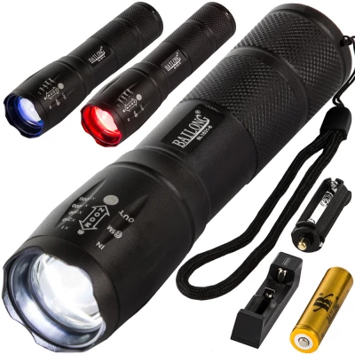 BAILONG 08359 Svítilna LED Q3, T6, L2, 3 barvy svícení, IPX4, 300 m
