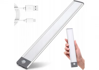 Verk 08366 Multifunkční LED osvětlení s pohybovým a soumrakovým senzorem 32 cm bílá