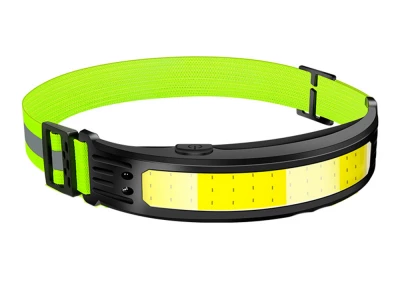 Bailong 08377 Čelovka LED COB, IPX4, reflexní