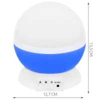 Izoxis 22187 Projektor nočnej oblohy, USB, modrá