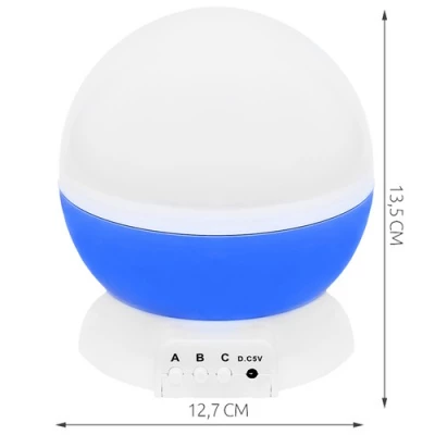Izoxis 22187 Projektor nočnej oblohy, USB, modrá