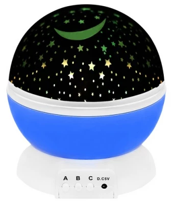 Izoxis 22187 Projektor nočnej oblohy, USB, modrá