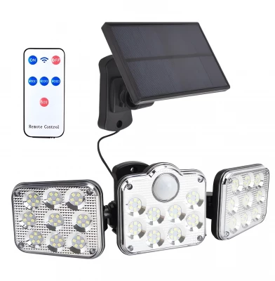 LEDLIGHT 2579 Solární 138 LED COB osvětlení s PIR čidlo pohybu / soumraku, IP65