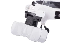 Verk 09135 Náhlavní lupa s LED osvětlením (1x, 1,5x, 2x, 2,5x ,3,5x)