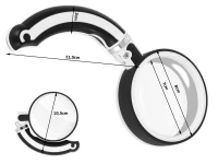 Verk 09145 Zväčšovacia lupa skladacia 90 mm, zväčšenie 2,5x
