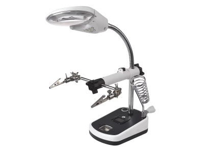 Verk 09162 Držáček s lupou-třetí ruka, 5 LED