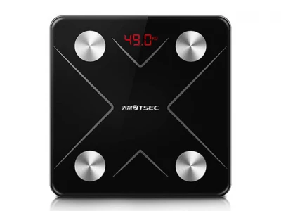 Verk 17089 Analytická osobní váha, USB, Bluetooth 180 kg černá