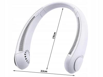 Verk 24418 Prenosný mini ventilátor na krk biela