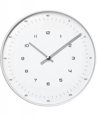 Foxter 1228 Nástěnné hodiny 30 cm stříbrnobílá
