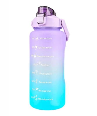 Foxter 2572 Fľaša na vodu s denným pitným režimom 1500 ml ružovomodrá