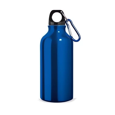 Foxter 0995 Sportovní láhev na vodu s karabinou Al, 500 ml modrá