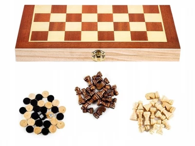 Verk 18277 Šachy dřevěné 3 v 1