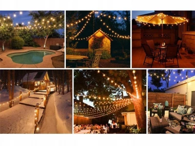 Verk 12301 LED Vonkajšia dekoračná reťaz girlanda 15 žiaroviek, IP44, 15 m