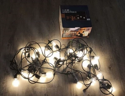 Verk 12301 LED Venkovní dekorační řetěz girlanda 10 žárovek, IP44, 10 m