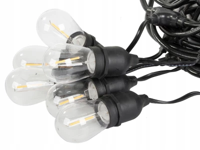 Verk 12300 LED Venkovní dekorační řetěz girlanda 10 žárovek, IP44, 10 m