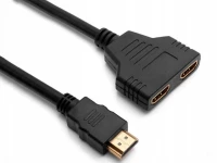 Verk 06291 Rozbočovač signálu HDMI FULL HD 2 porty, 30 cm čierna