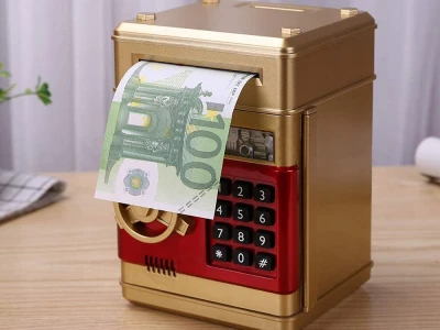 Verk 01938 Detská pokladnička trezor zlatá