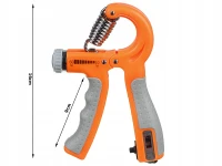 Verk 14444 Posilovač zápěstí, prstů a rukou s počítadlem 10 - 60 kg oranžová