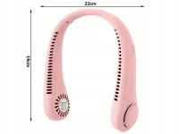 Verk 24418 Prenosný mini ventilátor na krk ružová