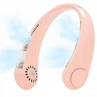 Verk 24418 Prenosný mini ventilátor na krk ružová