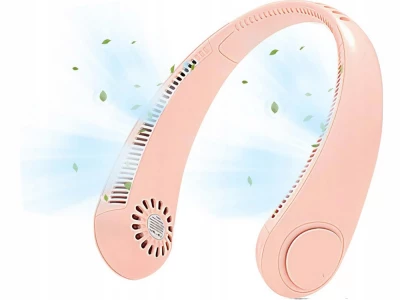 Verk 24418 Prenosný mini ventilátor na krk ružová