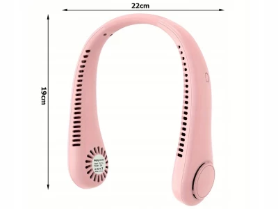 Verk 24418 Prenosný mini ventilátor na krk ružová