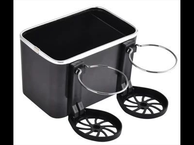 Verk 10082 Držák na nápoje, papírové kapesníky do auta béžová