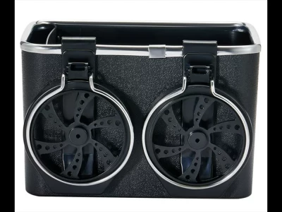 Verk 10082 Držák na nápoje, papírové kapesníky do auta béžová