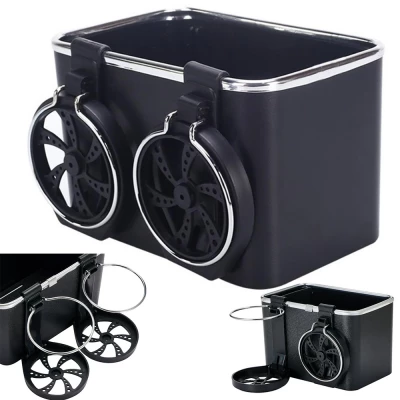 Verk 10082 Držák na nápoje, papírové kapesníky do auta béžová