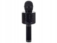 Verk 01377 Karaoke Bluetooth mikrofón, 1800mAh čierna