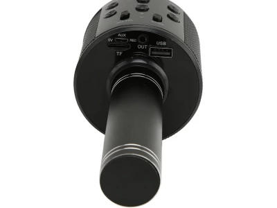 Verk 01377 Karaoke Bluetooth mikrofón, 1800mAh čierna