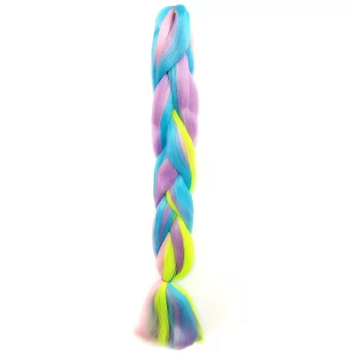Pronett XJ4790 Vlasy Kanelové syntetické copánky RAINBOW