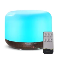 Pronett XJ4722 Aroma difuzér LED, 13 W, 300 ml, dalkový ovládač, tmavě hnědý