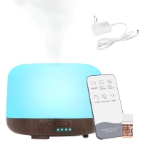 Pronett XJ4722 Aroma difuzér LED, 13 W, 300 ml, dalkový ovládač, tmavě hnědý