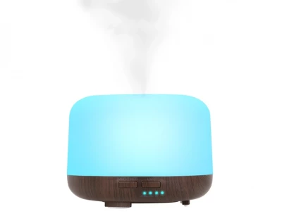 Pronett XJ4722 Aroma difuzér LED, 13 W, 300 ml, dalkový ovládač, tmavě hnědý