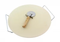 Pronett Pizza set - kameninový podnos 33 cm + kráječ