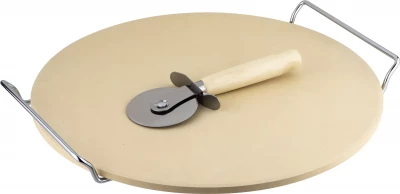 Pronett Pizza set - kameninový podnos 33 cm + kráječ