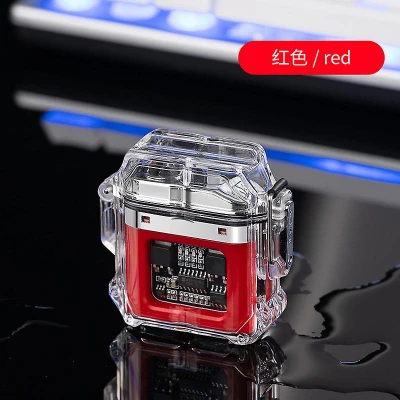 Verk 08371 Plazmový vodotěsný USB zapalovač s LED svítilnou černá