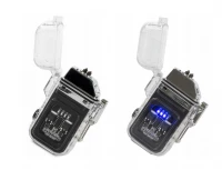 Verk 08372 Plazmový vodotěsný USB zapalovač s LED svítilnou modrobílá