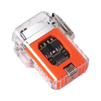 Verk 08372 Plazmový vodotěsný USB zapalovač s LED svítilnou modrobílá
