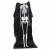 Verk Plášť s kostrou COCO, Halloween 90 cm, čiernobiela