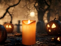 Verk LED Svíčka Halloween 7 cm