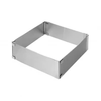 Pronett BB3141 Nastavitelná forma na dort hranatá 15 x 15 - 28 x 28 cm