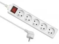 KIK Prodlužovací kabel 4m 5 zásuvek vypínač