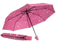 Verk 25011 Skladací dáždnik s kvapkami 95 cm fialová
