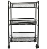 APT AG952 Regál na kolečkách 64 x 44 x 26 cm černá